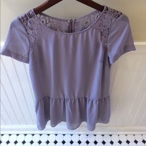 Gorgeous Lacey Lavender Mini Shift Dress/Tunic